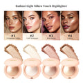 LongLasting Waterproof Face Highlighter Powder Instant Silky Skin Glow Baked Shimmer Illuminator Makeup Contouring Glitter Oasis Select 4pcs