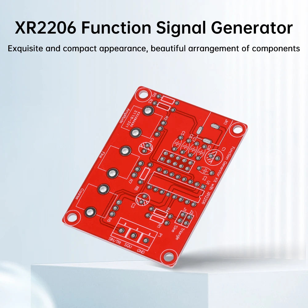 XR2206 High Precision Signal Generator DIY Kit Sine Triangle Square Waves 1Hz 1MHz Frequency Range Adjustable Frequency Oasis Select