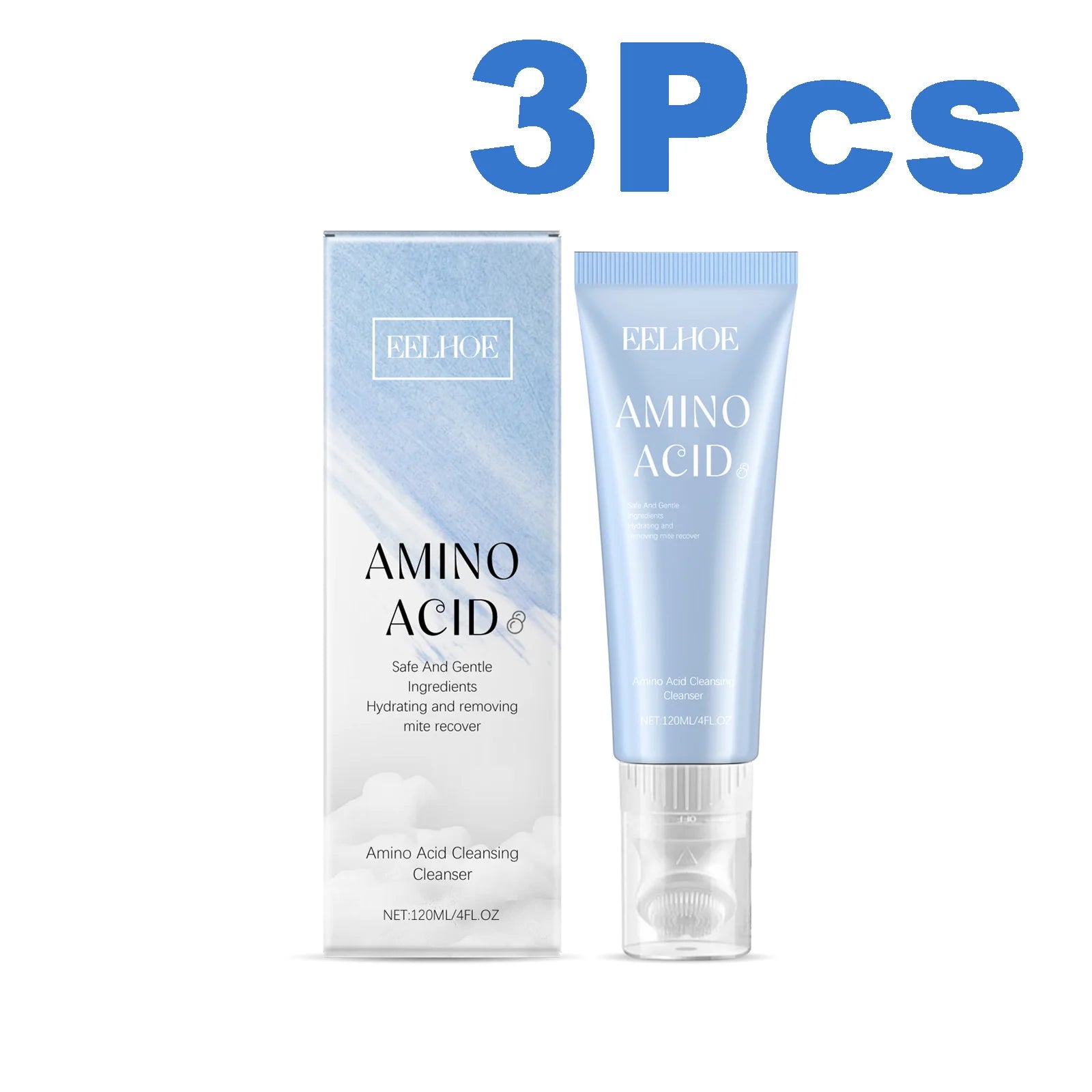 Eelhoe Amino Acid Face Cleanser – Oil Control & Acne 120g Facial Foam Cleanser Oasis Select 3 x 120g Boxed