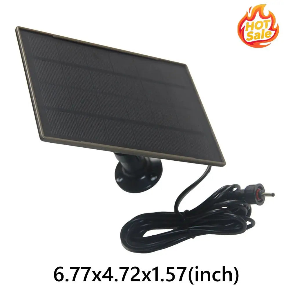 3W Lightweight Solar Charger DC3.5 Type-C Ports Safety Cameras Sun-Powered Panels 6000mAh Sun-Powered Panel for Camping Light Oasis Select