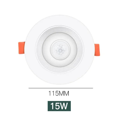 PIR Motion Sensor LED Downlight 5W–20W Recessed Ceiling Spot Motion Sensor Downlight Oasis Select 15W Cold White