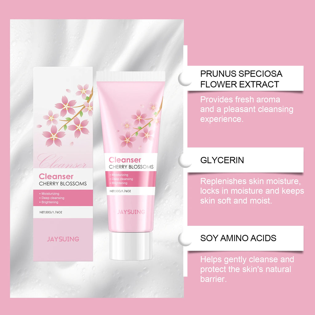 Eelhoe Cherry Blossom Facial Cleanser – Oil Control & Hydrating Facial Cleanser Oasis Select