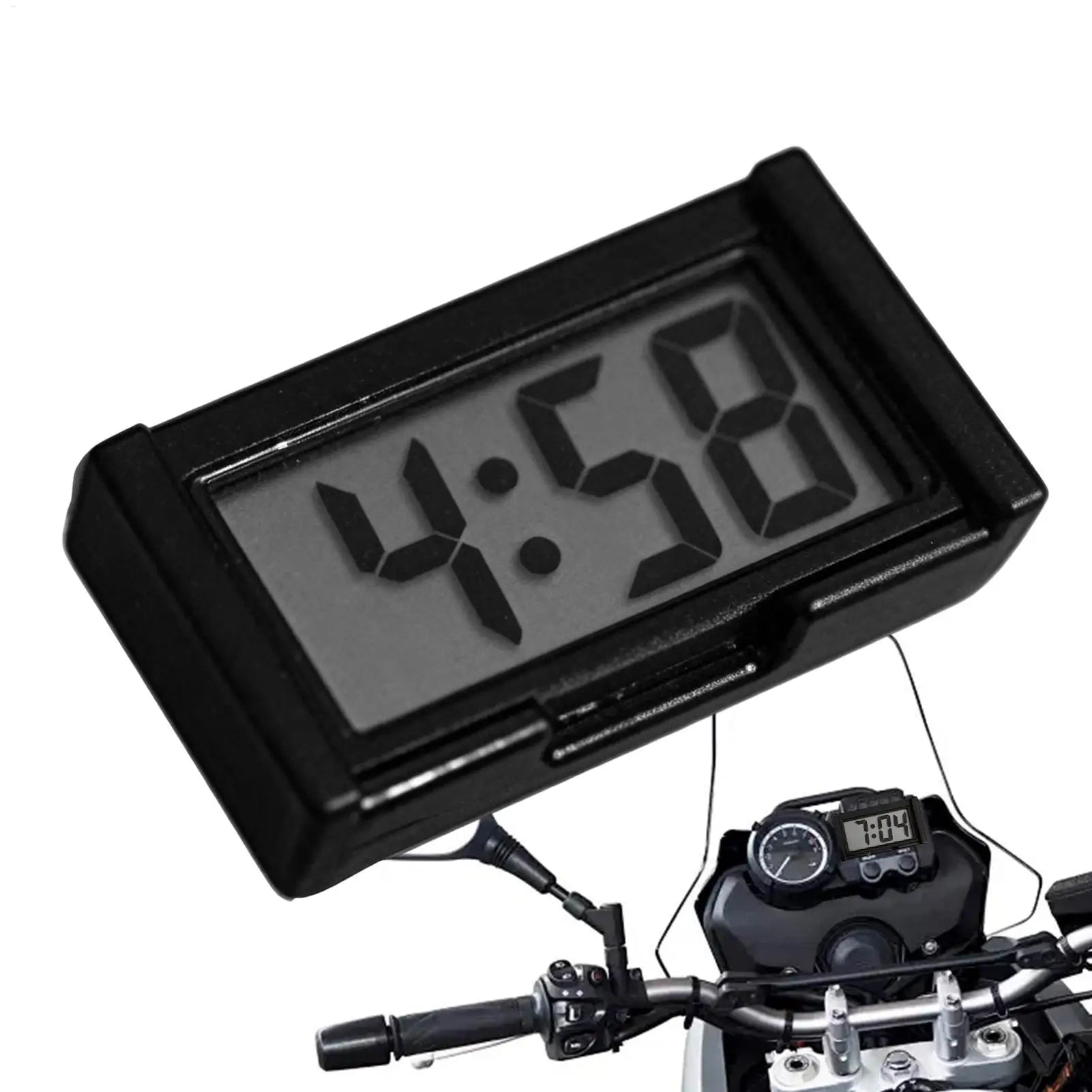 Adhesive Digital Watch Car Clock Small Stick On Clock Small Clock LED digital electronic clock car dashboard adhesive clock Oasis Select