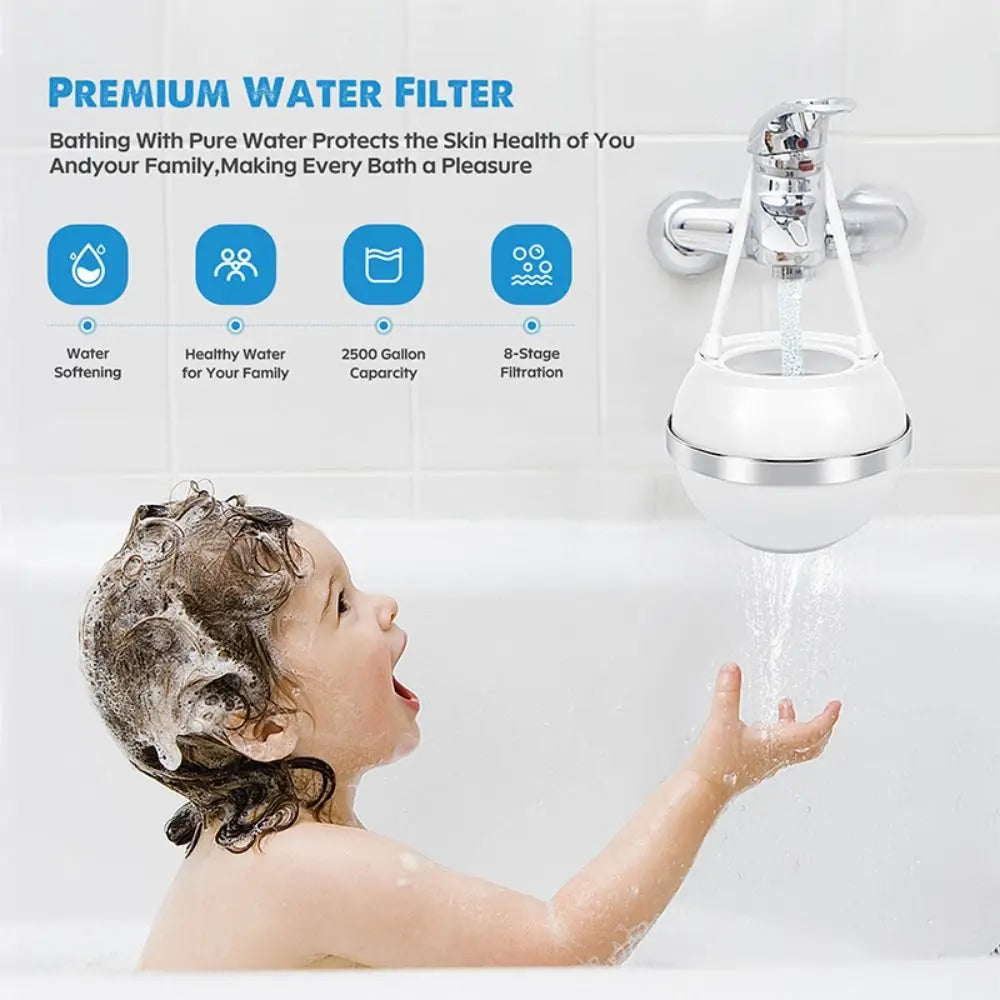BPA-Free Bath Ball Water Filter | High Flow, Easy Install