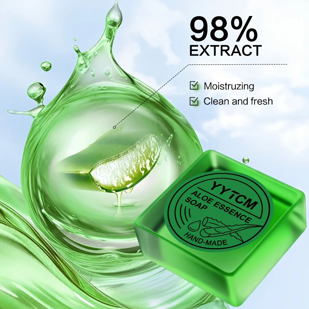 Handmade Aloe Vera Soap – Moisturizing Face & Body Bar 65g Facial & Body Soap Oasis Select