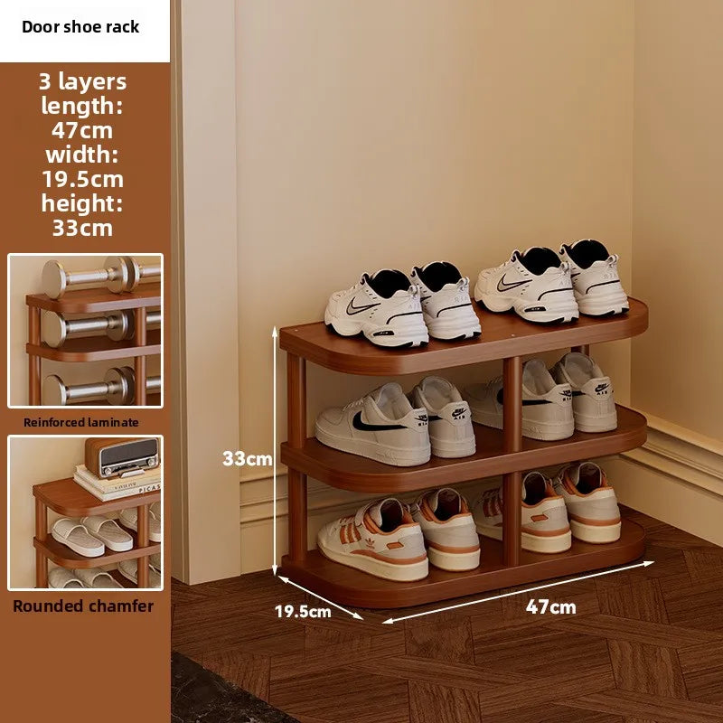 Simple shoe rack household door shoe cabinet multi-layer small narrow home shelf storage entrance bedroom living room dormitory Oasis Select 3rd floor