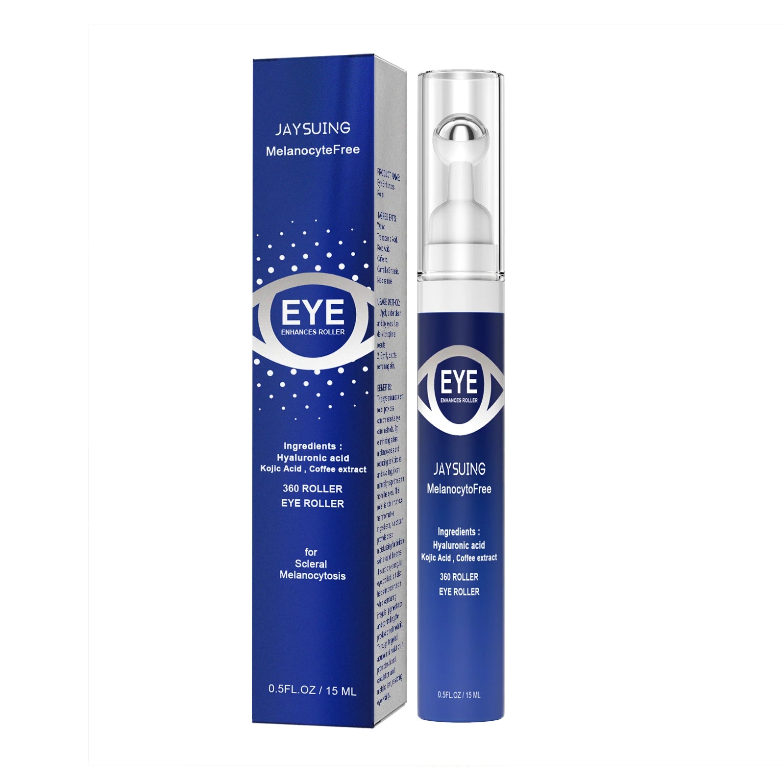 Hyaluronic Acid Eye Serum Roller – Dark Circles & Fine Lines Eye Serum Roller Oasis Select 15ml boxed 15ml