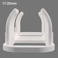 5pcs Plastic Pipe Clamp Hooks Cable Clips Pipe Support Wiring Hose Clamp Self-adhesive Fasteners Drain Pipe Holder Oasis Select 17-20mm