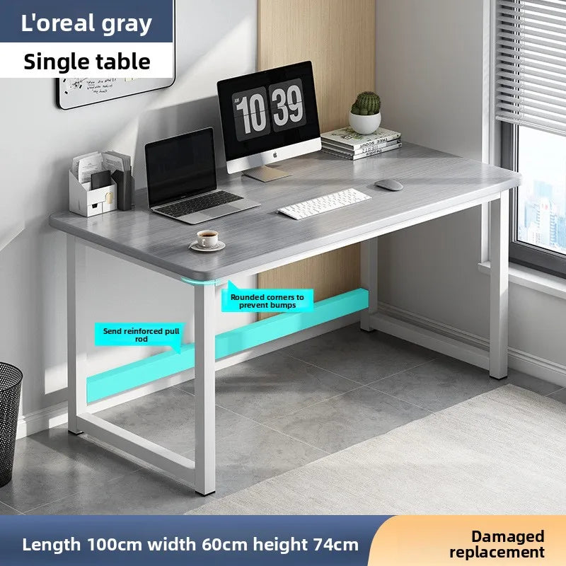 Computer desk Desktop study desk Long workbench E-sports table and chair desk Oasis Select Grey-100cm
