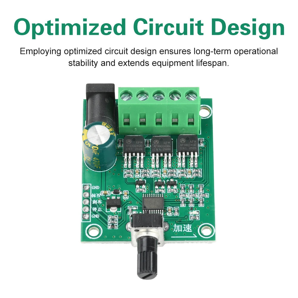 DC 5-24V 75W Three-Phase Brushless Motor Driver Board PWM Speed Controller or ESC Hard Drive Fan Electronic Kit Oasis Select