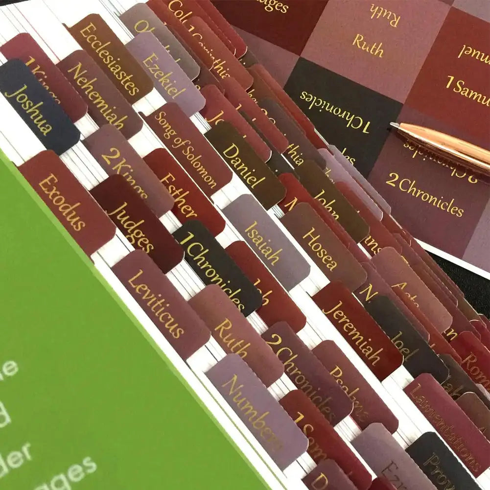 5/6 Sheets Bible Index Label Sticker Writable Self-adhesive Paper Tabs Bible Index Tabs for Read Bookmark Stickers Study Tool Oasis Select