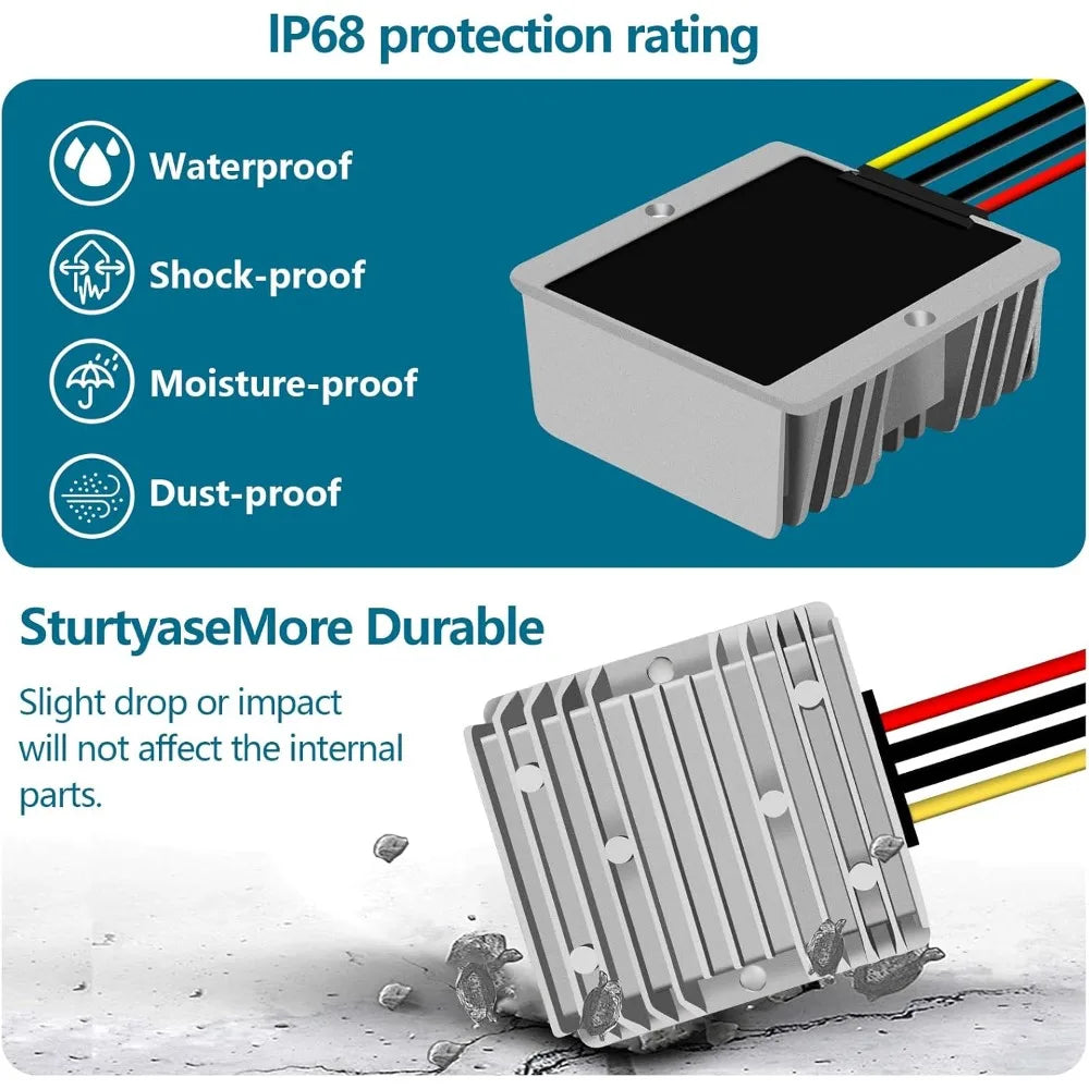36V To 24V 10A Converter 48V To 24V Buck Converter Reducer Voltage Regulator Suitable For Waterproof Modules Of Car Golf Carts Oasis Select