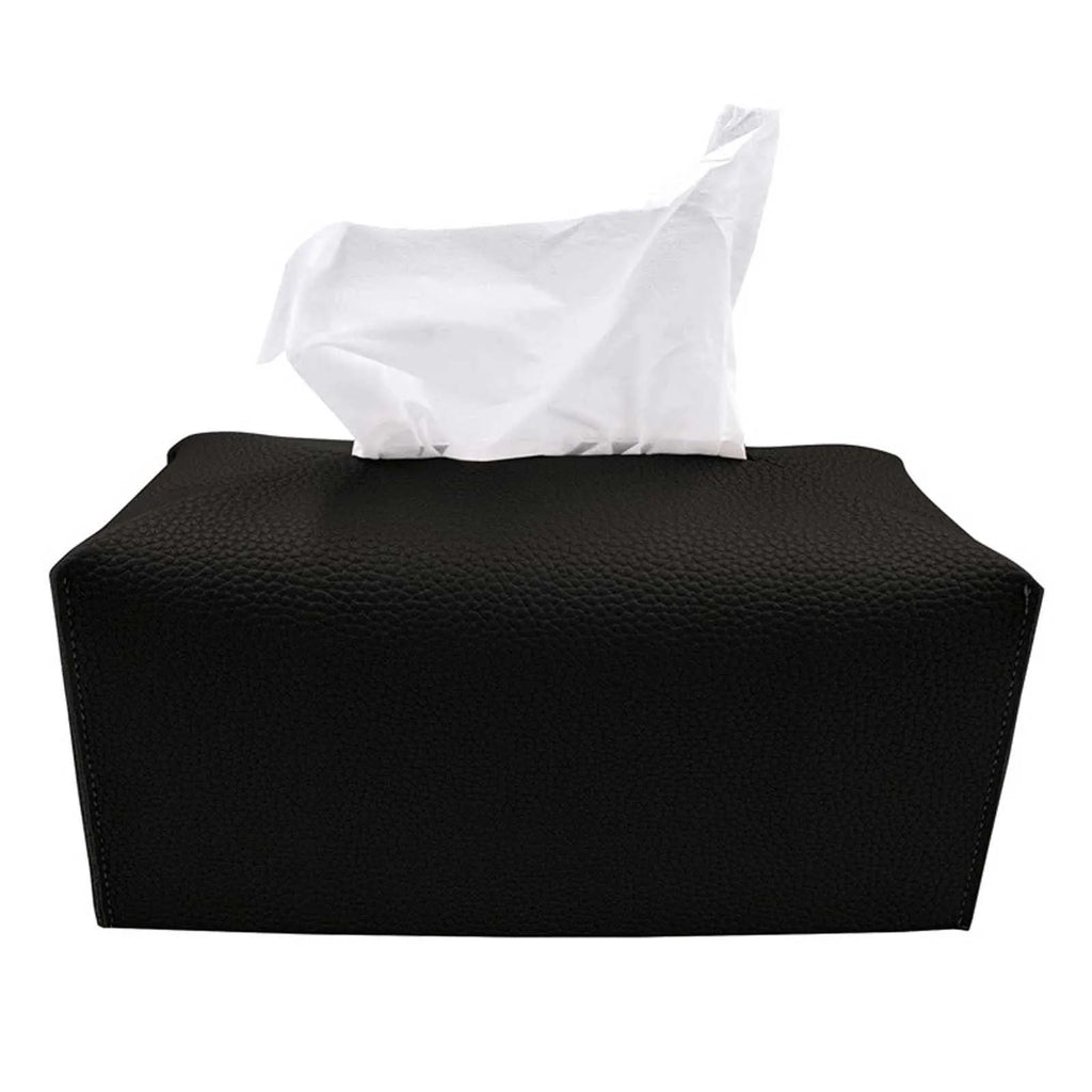Tissue Box Holder Home Living Room Coffee Table Desktop Simple Napkin Box Kitchen Storage Paper Box PU Leather Organizers Oasis Select