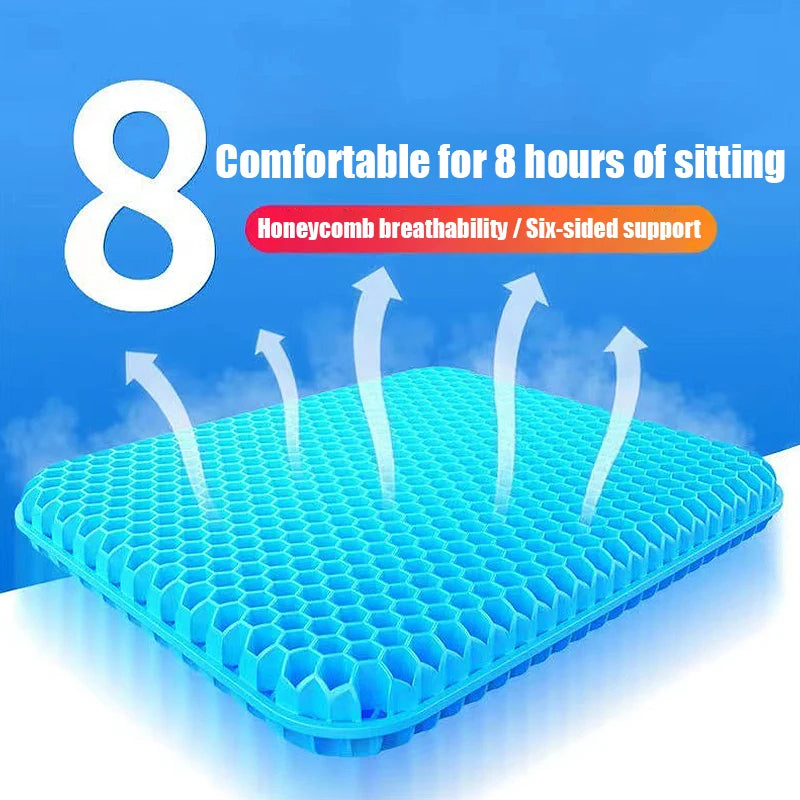 Gel Seat Cushion Breathable Cooling Pad For Summer Car Seat Soft Cooling Pad Office And Home Stool Oasis Select