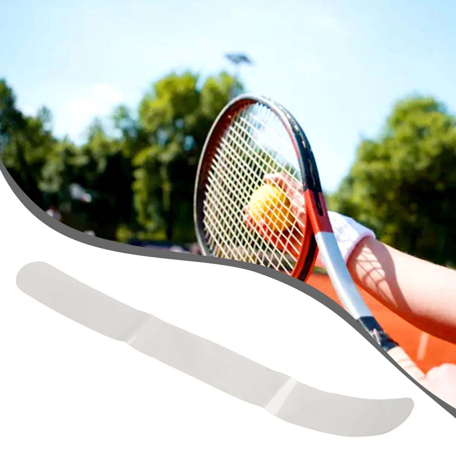 1PC Tennis Racket Paddle Protection Tape 37x3.5x0.66cm Transparent Reduce Friction Sticker TPU Badminton Racquet Tapes For Sport Oasis Select