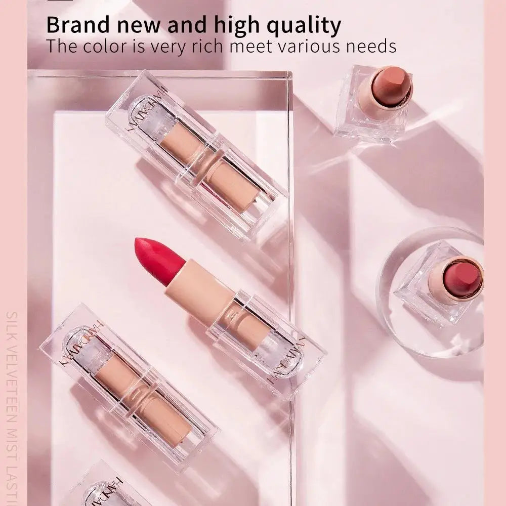 HANDAIYAN Matte Nude Lipstick | Velvet Waterproof Long Lasting