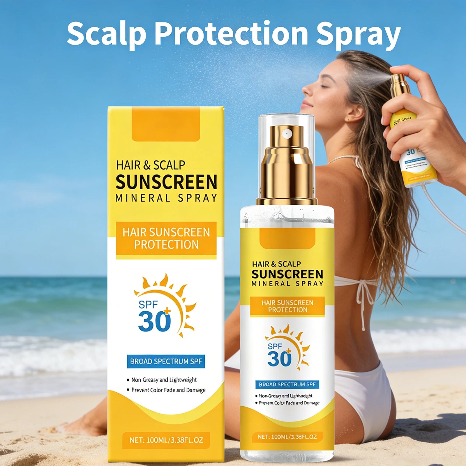 100ml Scalp Protection Spray – UV Defense & Color Lock Scalp Protection Spray Oasis Select
