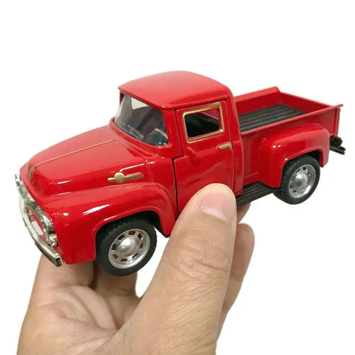 1/32 Vintage Red Diecast Metal Pull-Back Truck Toy | Kids Gift Diecast Truck Toy Oasis Select