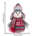 1Pcs Christmas Decoration Gift Lei Feng Hat Snow Doll Plush Toy Snowman Window Display Ornament Cute Festive Atmosphere Oasis Select A