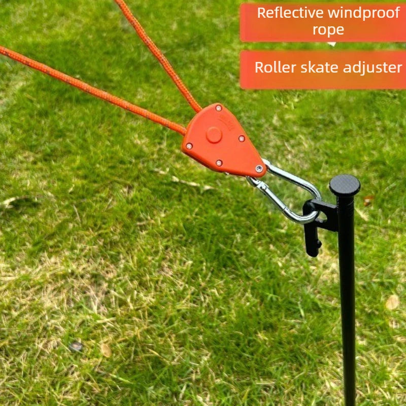 Outdoor Tent Wind Rope Buckle Pulley Ratchet Fastener Multifunctional Awning Hook Camping Tie Down Strap Tightener Oasis Select