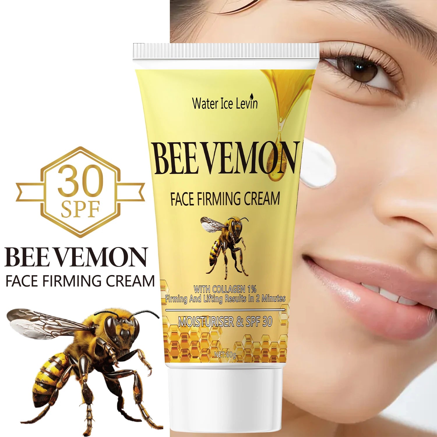 Bee Venom Face Firming Cream – 1% Collagen & SPF 30 Face Firming Cream Oasis Select
