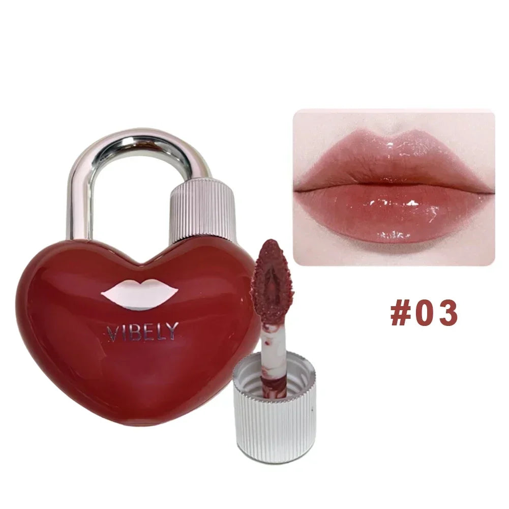 Vibrant Color Water Gloss Lip Gloss Lockheart Sweet Hydrating Mirror Pendant Lipstick Non Long Lasting Makeup Oasis Select 03 Light Tea Apric