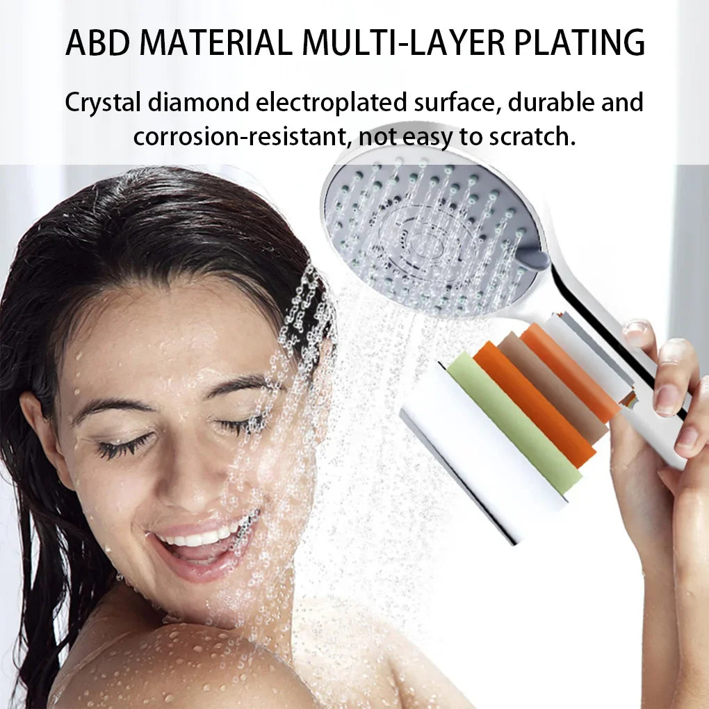 Bathroom Sprayer Shower Jetting Shower Head Water Saving Handheld Adjustable 5 Modes SPA Shower Bath Head Bathroom Accessories Oasis Select