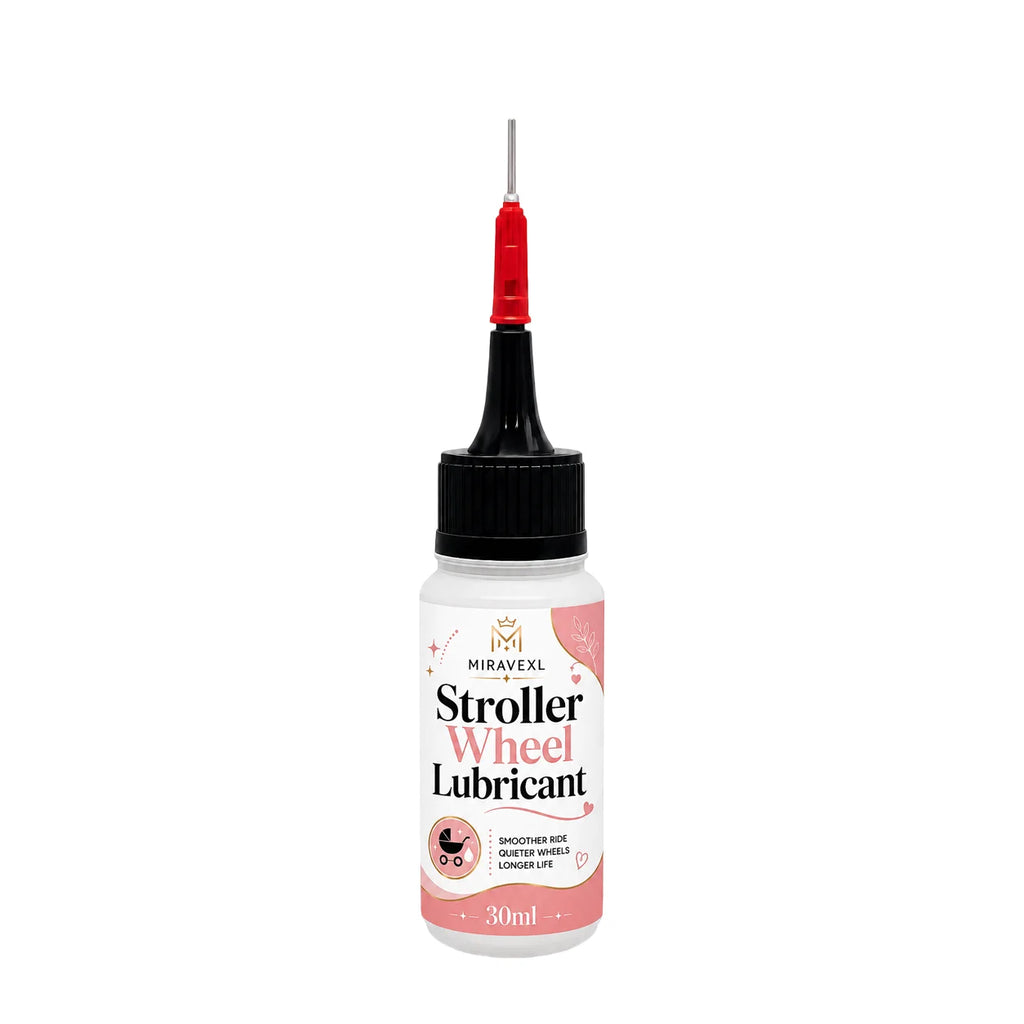 MIRAVEXL Stroller Wheel Lubricant 30ml for Smooth Quiet Ride, Baby & Pet Strollers, ReducesFriction, Extends Wheel Life Oasis Select 1 bottle