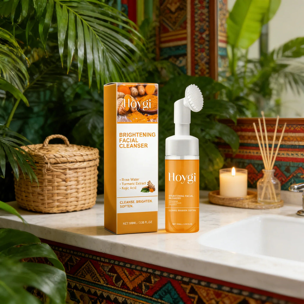 Hoygi Turmeric Foaming Facial Cleanser – Brightening Oil Control Foaming Facial Cleanser Oasis Select