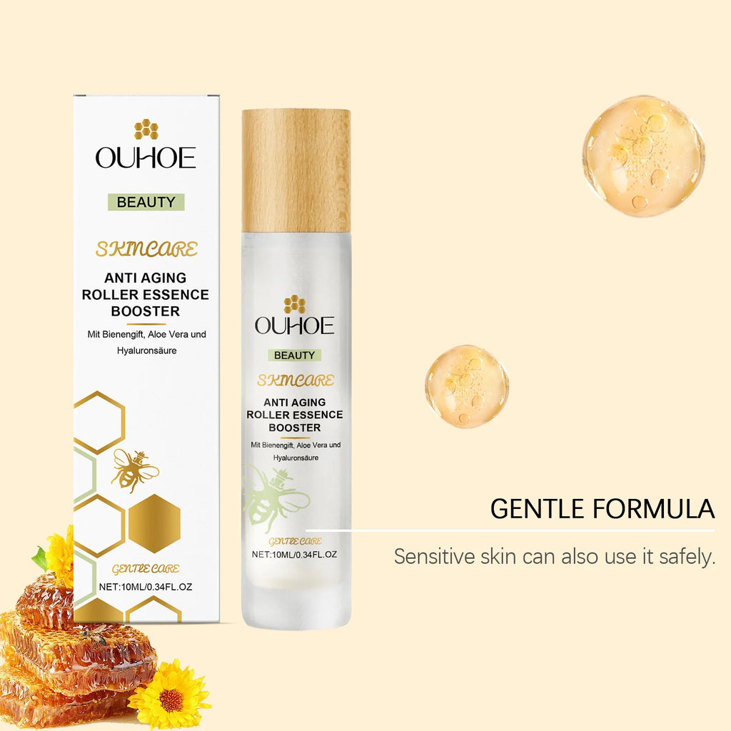 Ouhoe Night Essence Gentle Nourishing Moisturizing Tightening Skin Remove Wrinkle Lift Frim Fade Fine Lines Roller Face Serum Oasis Select