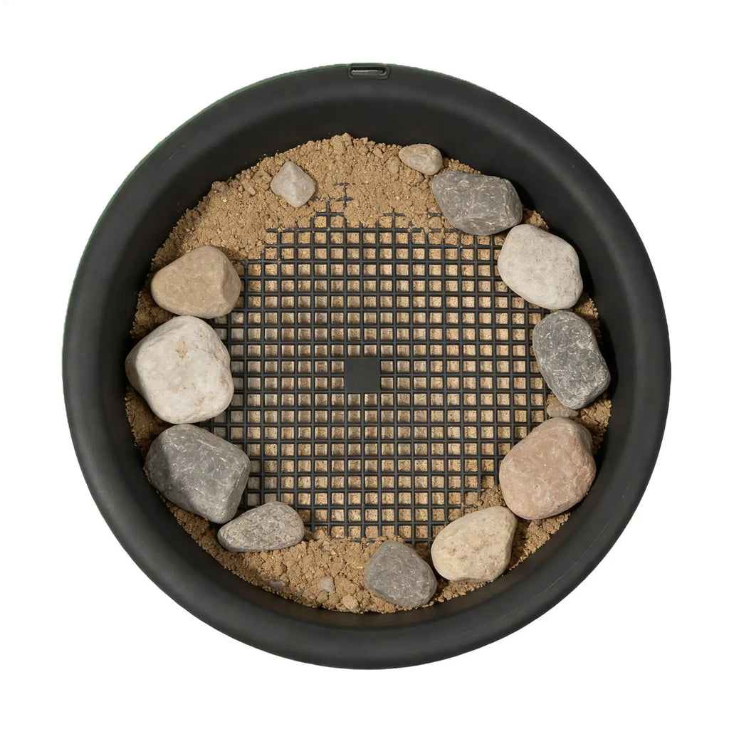 Sifting Pan Rustproof Pellet Sifter Mesh Screen Gold Prospecting Pan for Prospecting Mining Gardening Potted Plants Soil Dirt Oasis Select