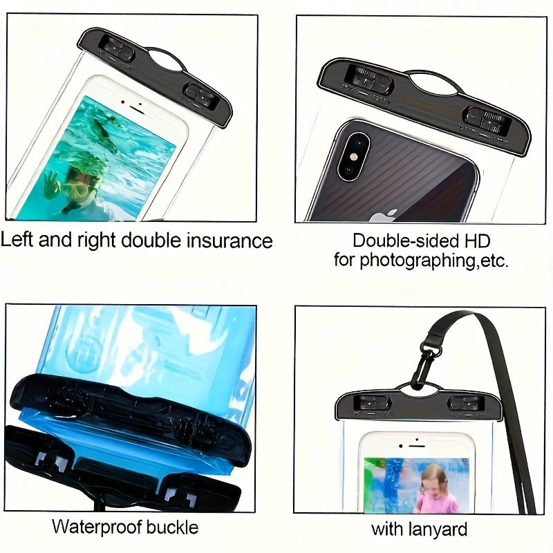 Waterproof Phone Pouch Seal Design Dry Safe Protective Bag Outdoor Beach Travel Phone Storage Case Oasis Select