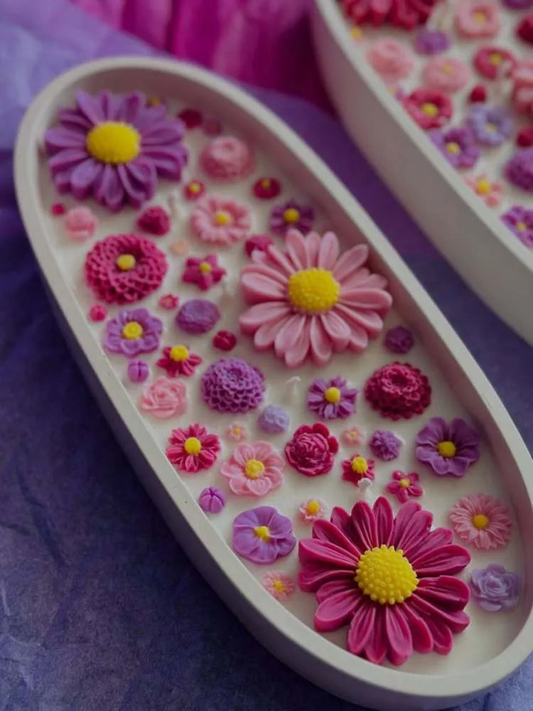 1/2pcs Daisy Candle Silicone Candle Mold for Candle Making Kit DIY Flower Handmade Candle Mold Oasis Select