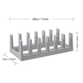 6 Grid Kitchen Organizer Rack Space-Saving Drying Storage Tray For Pots Pans Lids & Cutting Boards- Durable Countertop Organizer Oasis Select one size