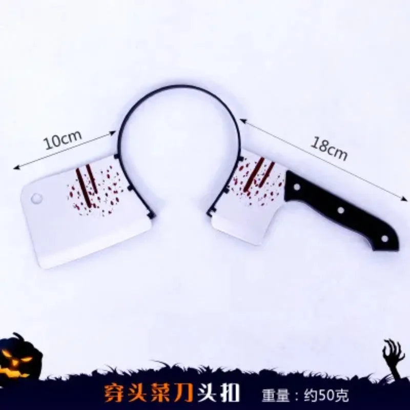 Halloween Scary Headbands for Adults, Blood Headpiece for Halloween Costumes Hair Accessories, Funny Headwear Toys Party Cosplay Oasis Select