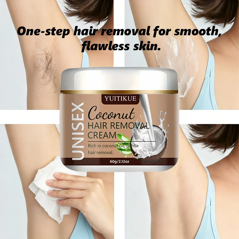 YUITIKUE Coconut Hair Removal Cream – Smooth Skin 60g