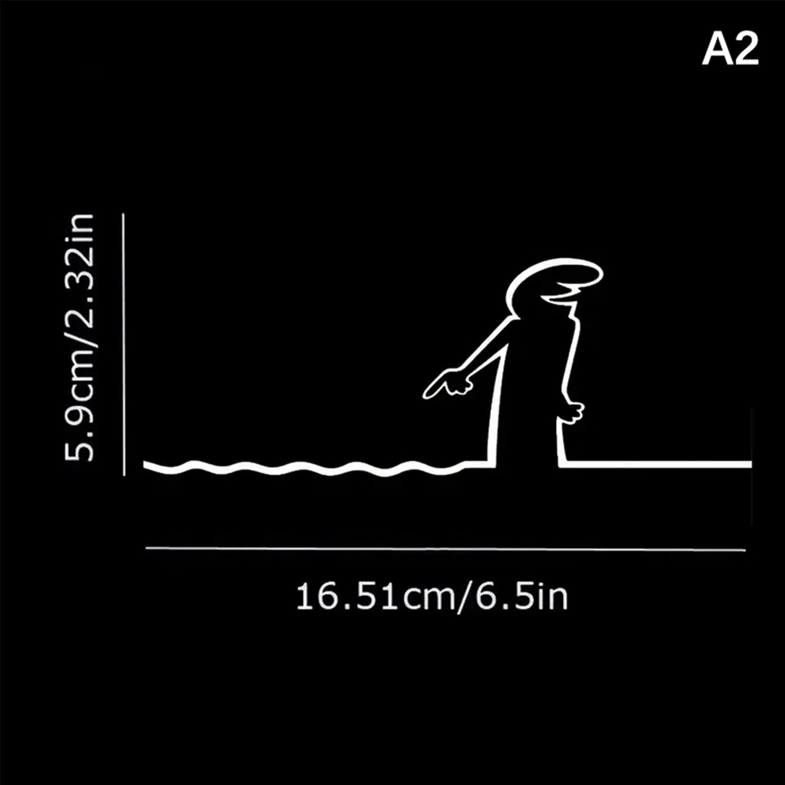 La Linea-Minimalist Line Art Wall Sticker, Waterproof Decal, Home and Car Decoration, Suitable for Walls Doors Glass and Cars Oasis Select A2