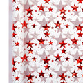 17" X 120" Xmas Wrapping Paper Roll Red White Metallic Color Stars Stripe Gifts Pattern for Merry Christmas Birthday Party Oasis Select A