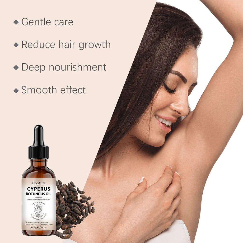 Body Hair Removal Oil for Hair Removal Essence Reduce Armpit Arms Body Hair Inhibitor Shrink Pores Smooth Skin Care Serum Oasis Select