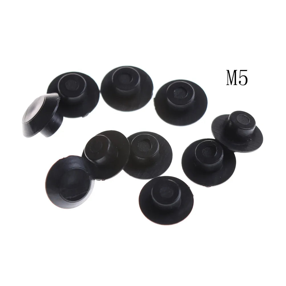 10Pcs Hex Socket Allen Bolt Screw Nut Hexagon Head Cover Cap Protector M4,M5, M6, M8, M10,M12 Oasis Select M5