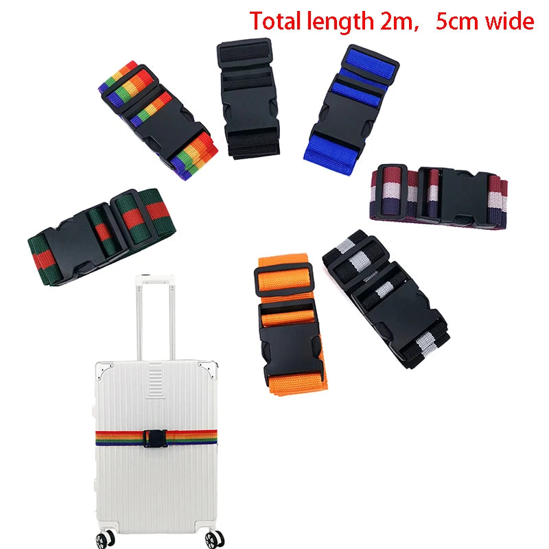 2M Travel Luggage Suitcase Secure Lock Durable Nylon Packing Strap Belt 1Pc Oasis Select