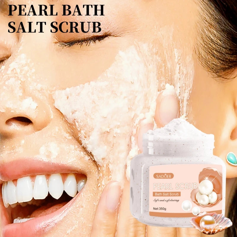 Pearl Scrub 350g – Hydrolyzed Pearls & Glycerin Exfoliant Body & Face Scrub Oasis Select