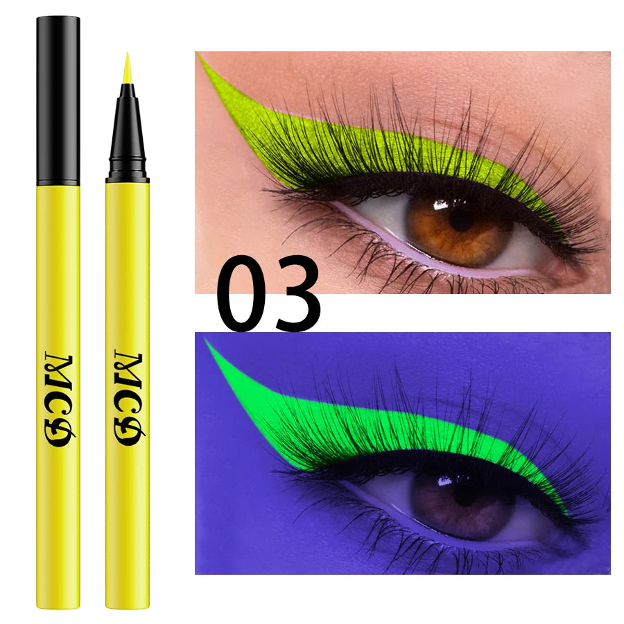 UV Neon Eyeliner Pen – Waterproof Fluorescent Liquid Eye Liner
