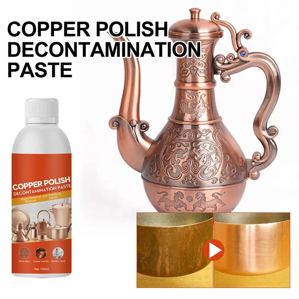 Brass and Copper Tarnish Remover Harmless Non-abrasive Metal Polish Cleaner for Polishing of Electrical Decontamination Paste Oasis Select