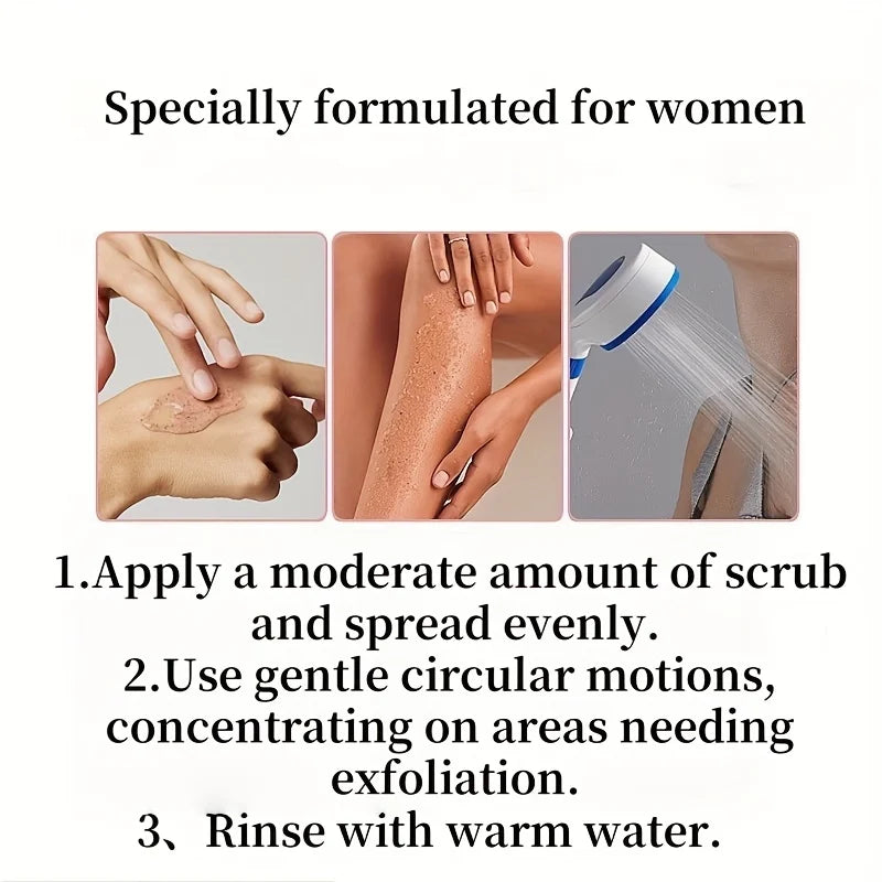 Rose & Walnut Shell Body Scrub 350g – Deep Exfoliating Polish Body Exfoliating Scrub Oasis Select