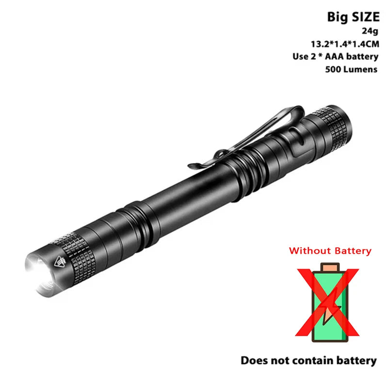 395nm UV Flashlight Ultraviolet/white Light Use 3A Batteries for Pet Dog Cat Urine Detect Scorpion Finder Portable Lamp Pen Clip Oasis Select Big-white light 2PCS