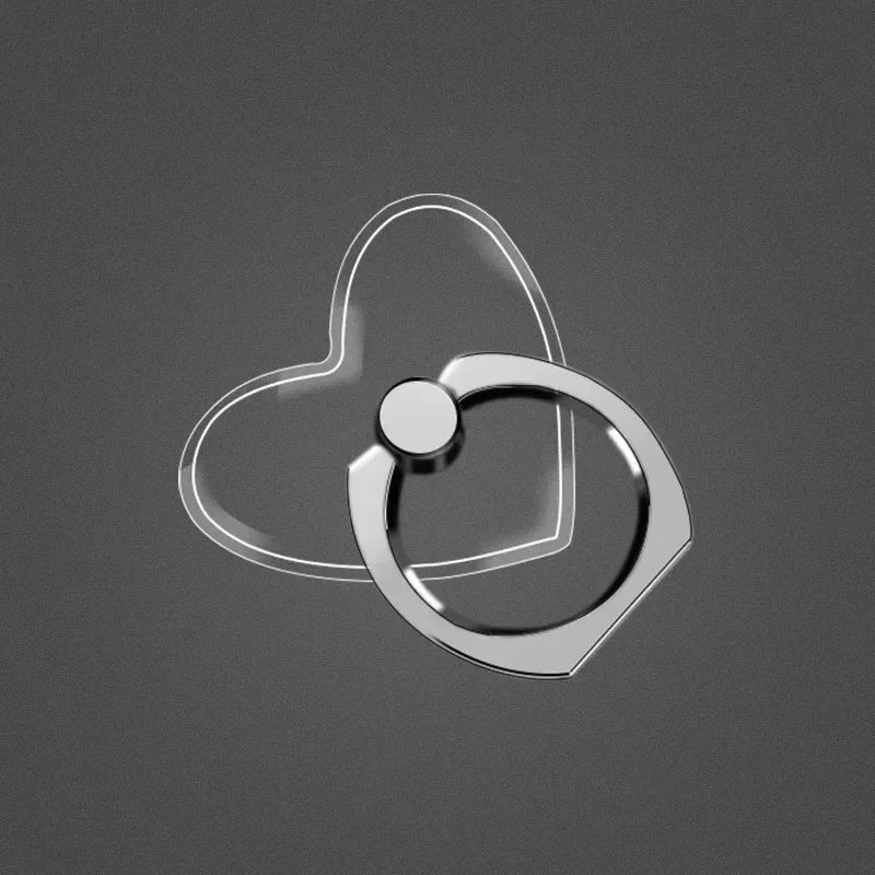 1/2/3Pcs Cell Phone Ring Holder Stand 360 ° Degree Rotation Clear Finger Grip Kickstand Compatible iPhones or Phone Case Oasis Select Love