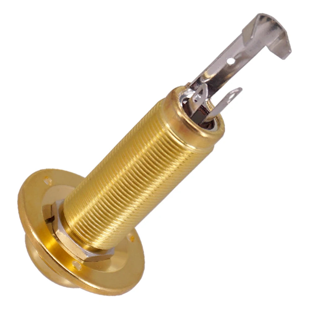 Acoustic Electric Guitar Stereo End Pin Jacks Socket Plug 6.35mm 1/4Inch Pickup Output Jack Plug Socket Guitar Parts Oasis Select