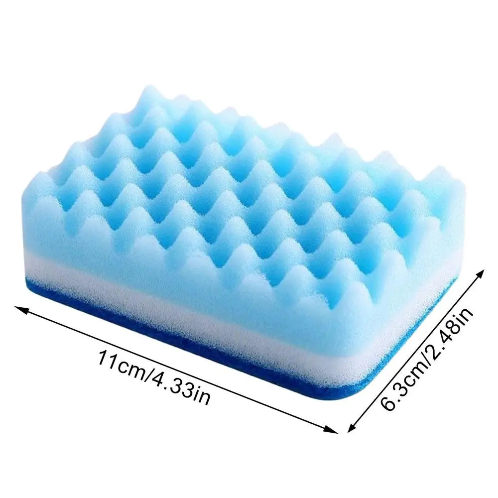 1PC Dishwashing Sponge Magic Cleaning Brush Kitchen Double-sided Decontamination Pad Washing Pot Foam Sponge Wipe Sponge Oasis Select 1PC