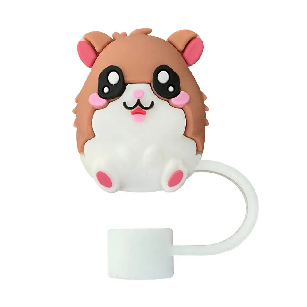 10mm/0.4in Flower Shape Straw Cover Compatible with Stanley 30&40 Oz Tumbler Soft Silicone Flower Straw Cover Straw Lid Oasis Select Squirrel-10mm